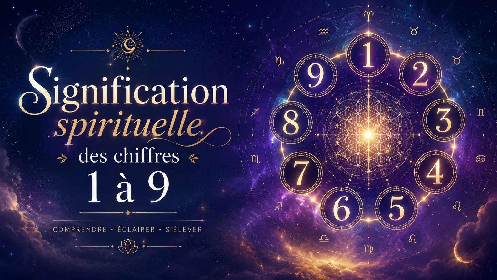 Signification spirituelle des chiffres 1 à 9