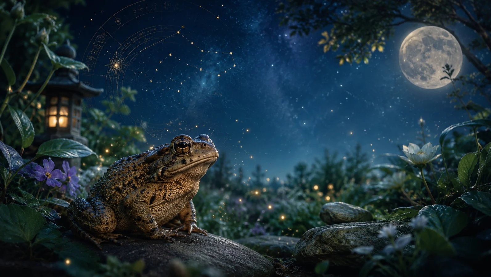 crapaud dans le jardin signification